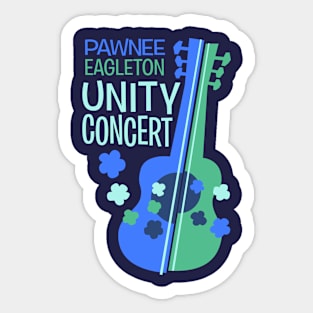 Parks and Rec - Pawnee Eagleton Unity Concert Sticker